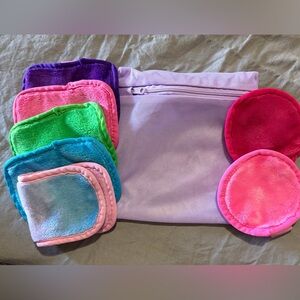 The original Makeup Eraser Makeup Remover Cloths with Purple Pouch